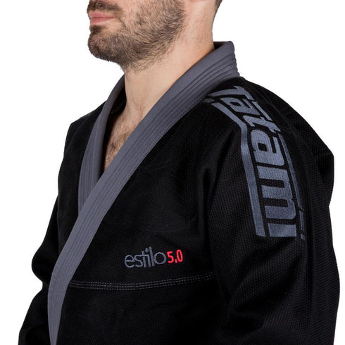 Tatami Estilo 5.0 Premier BJJ Gi - Black Triple Threat-6
